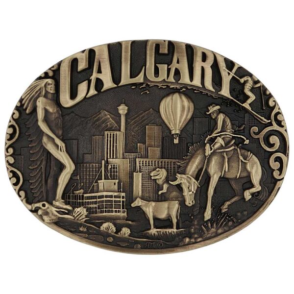 Calgary Alberta Province Heritage Attitude Buckle - 61264C