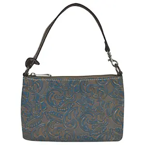 Justin Shoulder Purse With Turq Wash