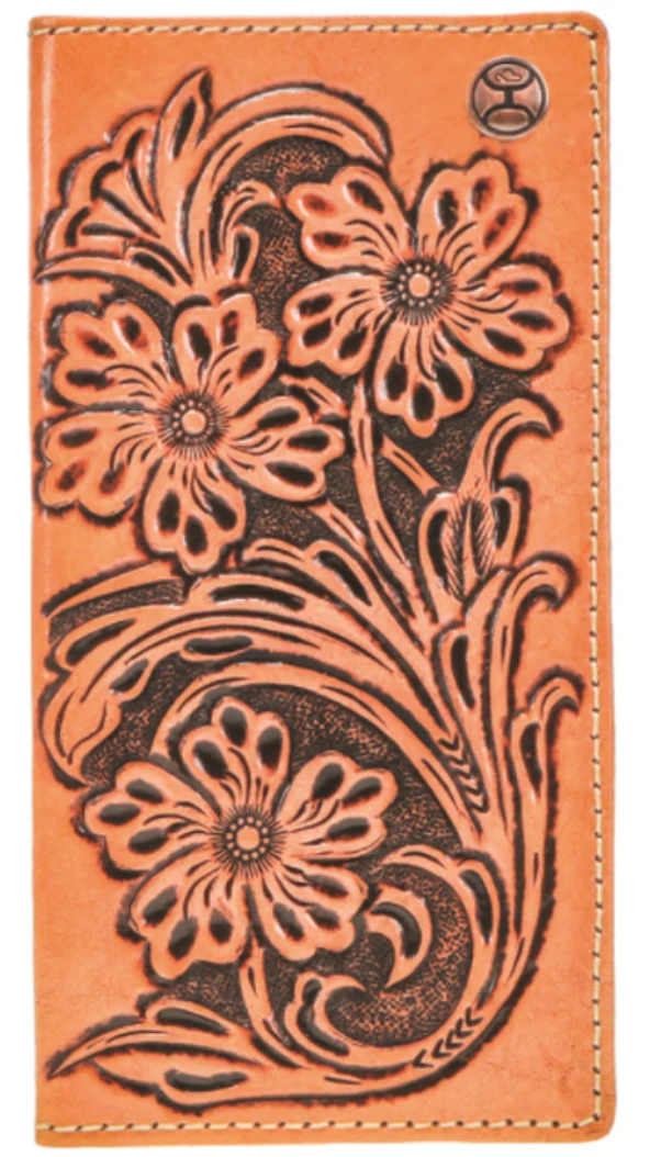 Hooey Hand Tooled Floral Wallet