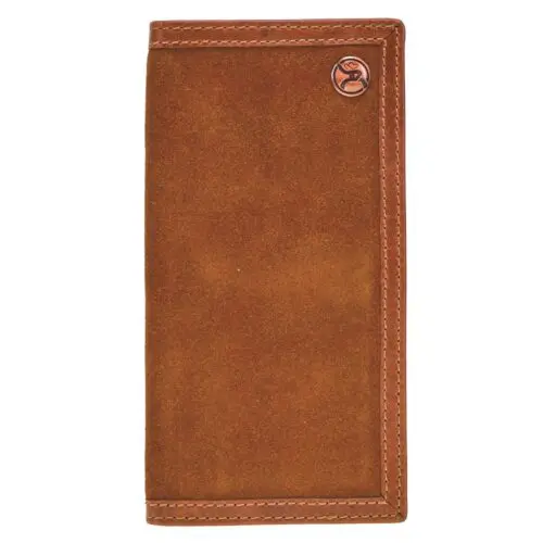 A Hooey Roughout Plain Leather Wallet