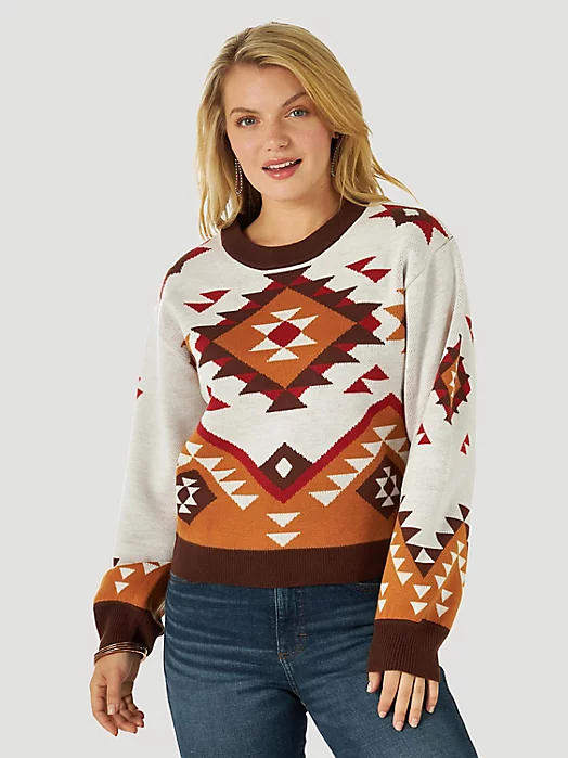 SOUTHWESTERN PULLOVER SWEATER-112317789 - Cowboy Country