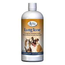 A Lung Tone Label on a White Plastic Bottle