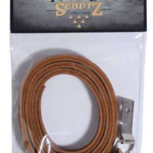 Plaited Saddle Strings with Concho Tie (Brown)