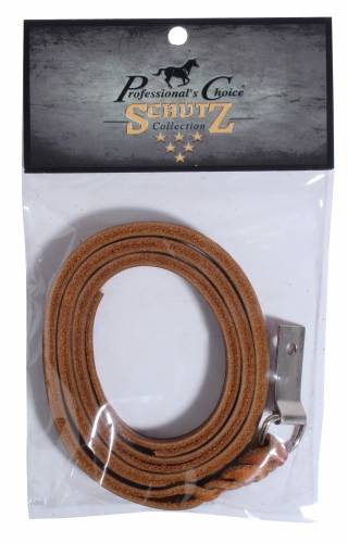 Plaited Saddle Strings with Concho Tie (Brown)