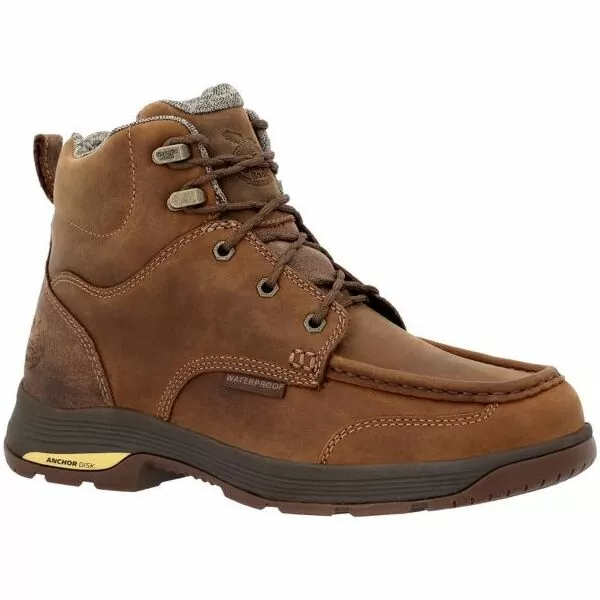 A Brown Ankle Length Boots for Men