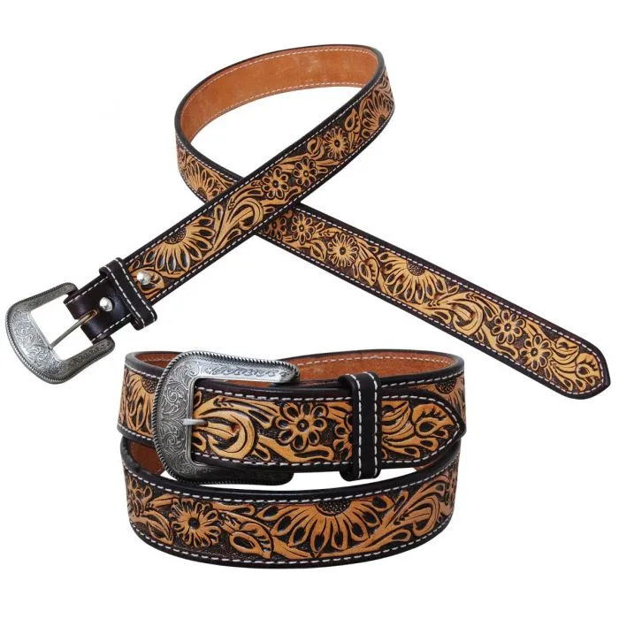 A Multi Tone Wild Flower Design Belt