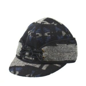 A Navy Blue and Black Baseball Cap With Black Ties