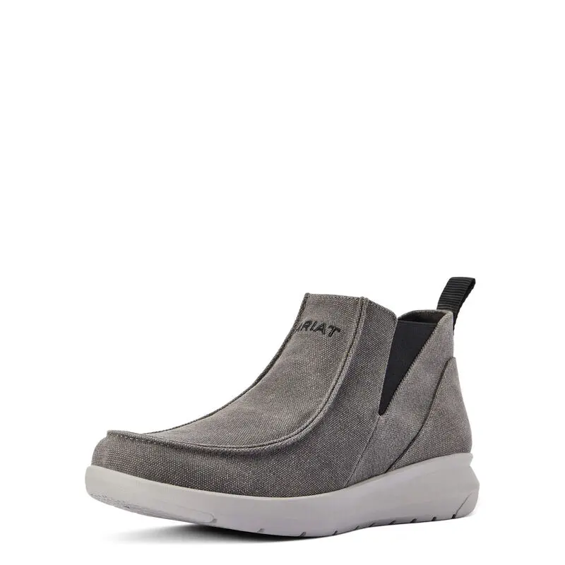 A Grey Color Pullover Shoes With Grey Sole