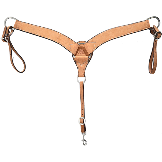 Roughout Breast Collar Strap in Tan Color
