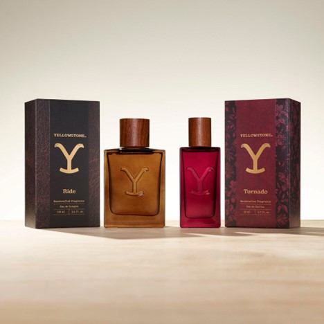Yellowstone Cologne and Perfume Bottles