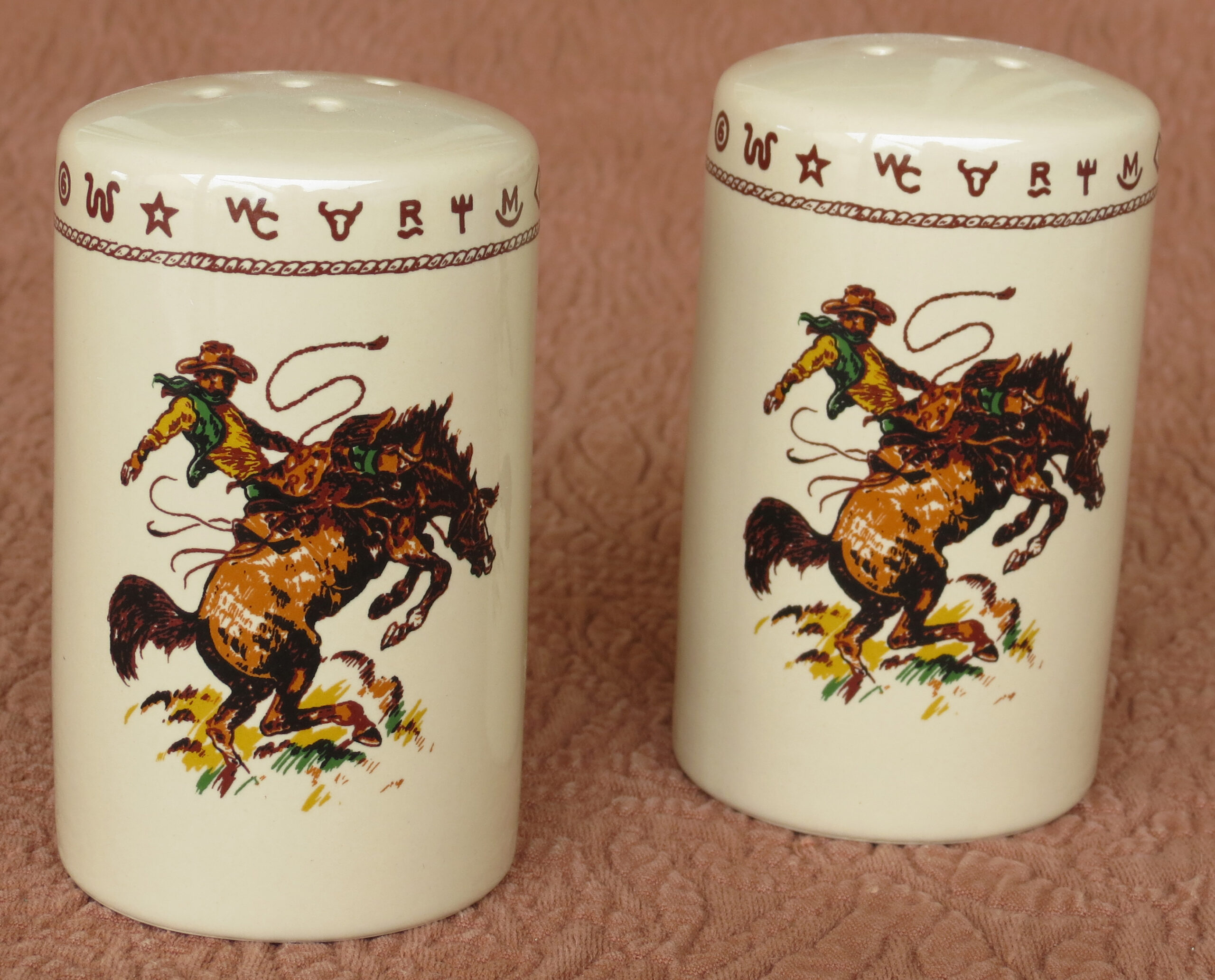 Western Salt and Pepper Shakers