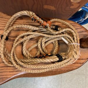 two handed Canadian steer rope
