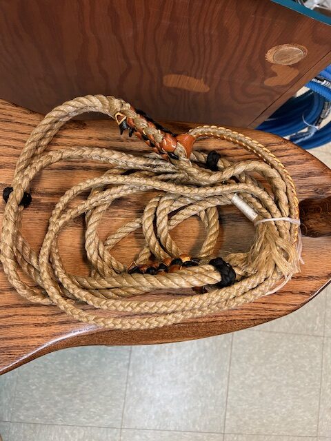 two handed Canadian steer rope
