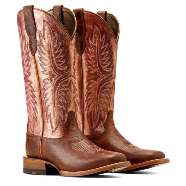 ARIAT WOMEN'S FRONTIER CALAMITY JANE LEATHER SOLE COWBOY BOOT -10051024 - Image 2