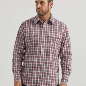 Wrangler mens snap western shirt