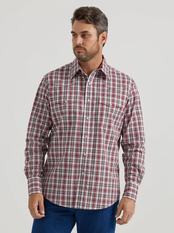 Wrangler mens snap western shirt