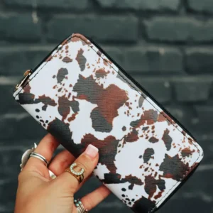 cowhide zipper wallet canada