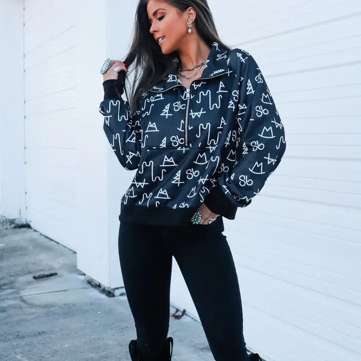western pullover sweater