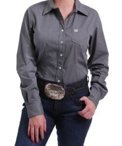 solid grey ladies long sleeve