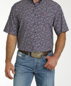 mens short sleeve paisley