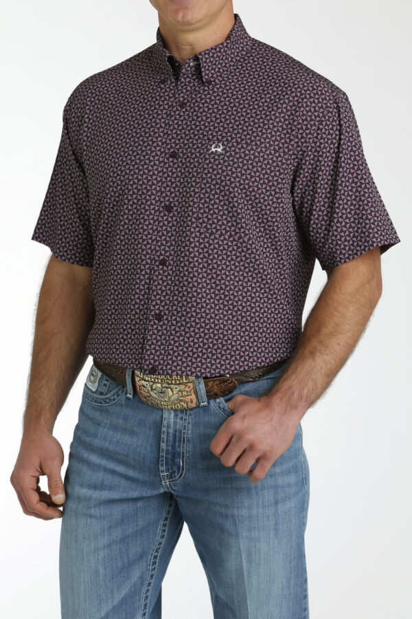 Cinch short sleeve button up shirt