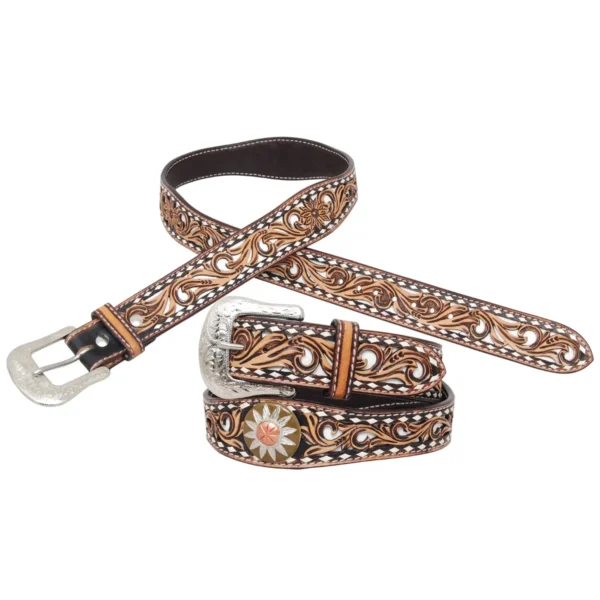 White Daisy Filligree Belt