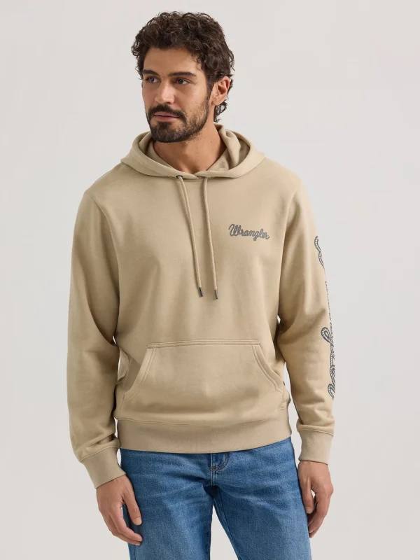 MEN'S WRANGLER® ROPE LOGO HOODIE