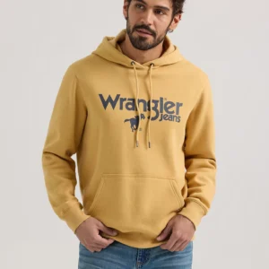 MEN'S WRANGLER FRONT ANIMAL LOGO PULLOVER HOODIE