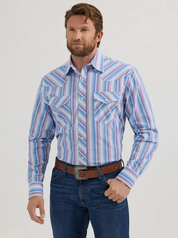 MEN'S 20X® COMPETITION ADVANCED COMFORT LONG SLEEVE TWO POCKET WESTERN SNAP SHIRT