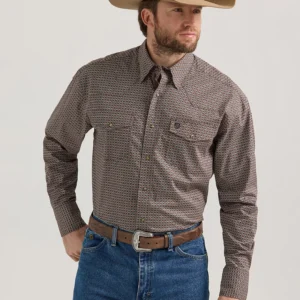 WRANGLER® GEORGE STRAIT™ TROUBADOUR LONG SLEEVE WESTERN SNAP SHIRT