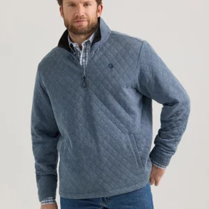 MEN'S GEORGE STRAIT QUARTER-ZIP QUILTED PULLOVER