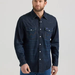 VINTAGE-INSPIRED WESTERN SNAP WORKSHIRT