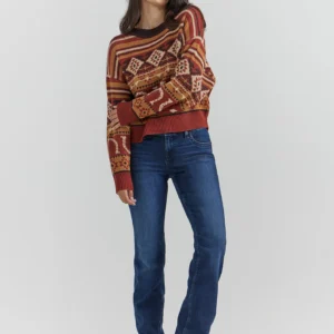 WOMEN'S WRANGLER RETRO® SOUTHWESTERN PULLOVER SWEATER