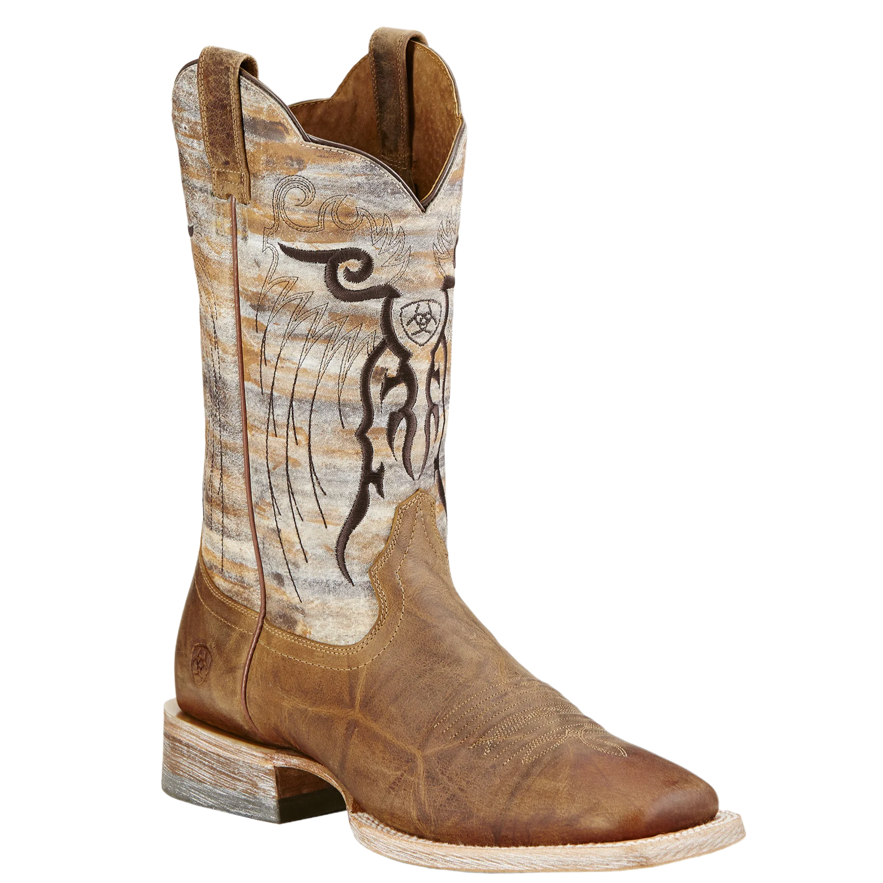 Ariat Men's Mesteno Tan and Marble Western Boots