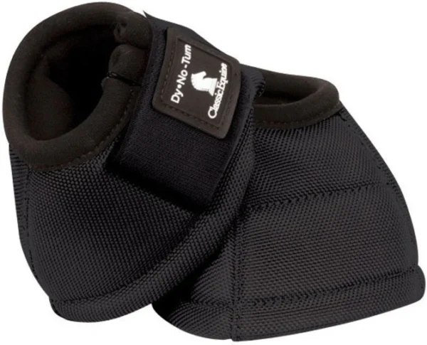 Classic Equine Dy-No Turn Bell Boots Black