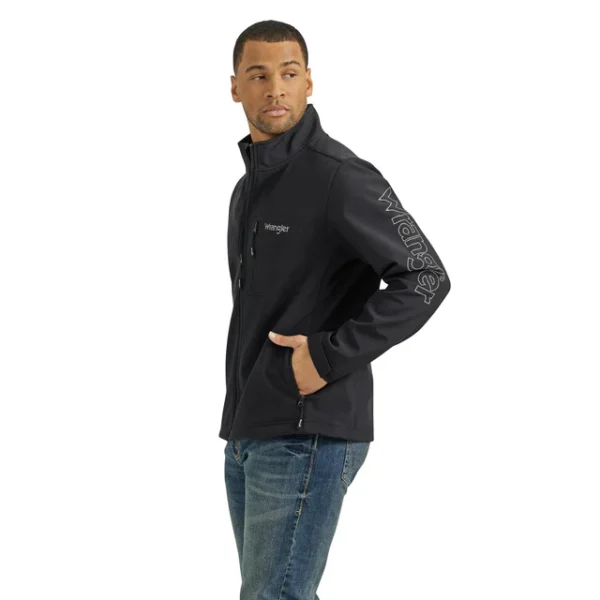 Men's Wrangler® Black Logo Trail Jacket