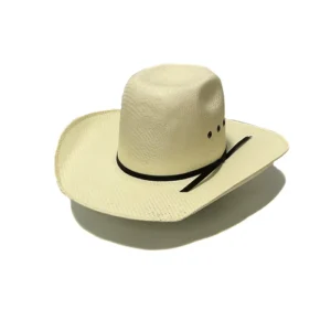 Youth Bangora Straw Western Hat Ivory