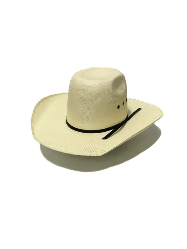 Youth Bangora Straw Western Hat Ivory