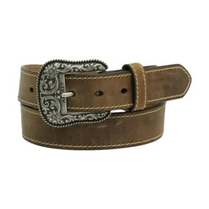 Ariat Ladies Accent Distressed Brown Leather Belt Ariat Ladies Accent Distressed Brown Leather Belt