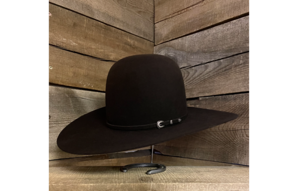 Rodeo King 7X Chocolate Open Crown Hat