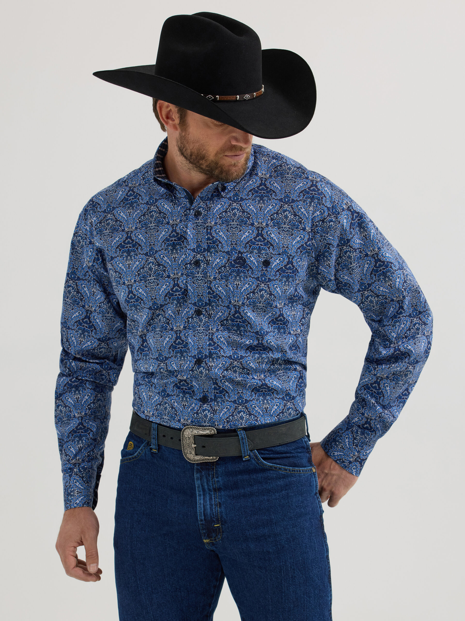 Wrangler® George Strait Collection One Pocket Long Sleeve Shirt 112356605