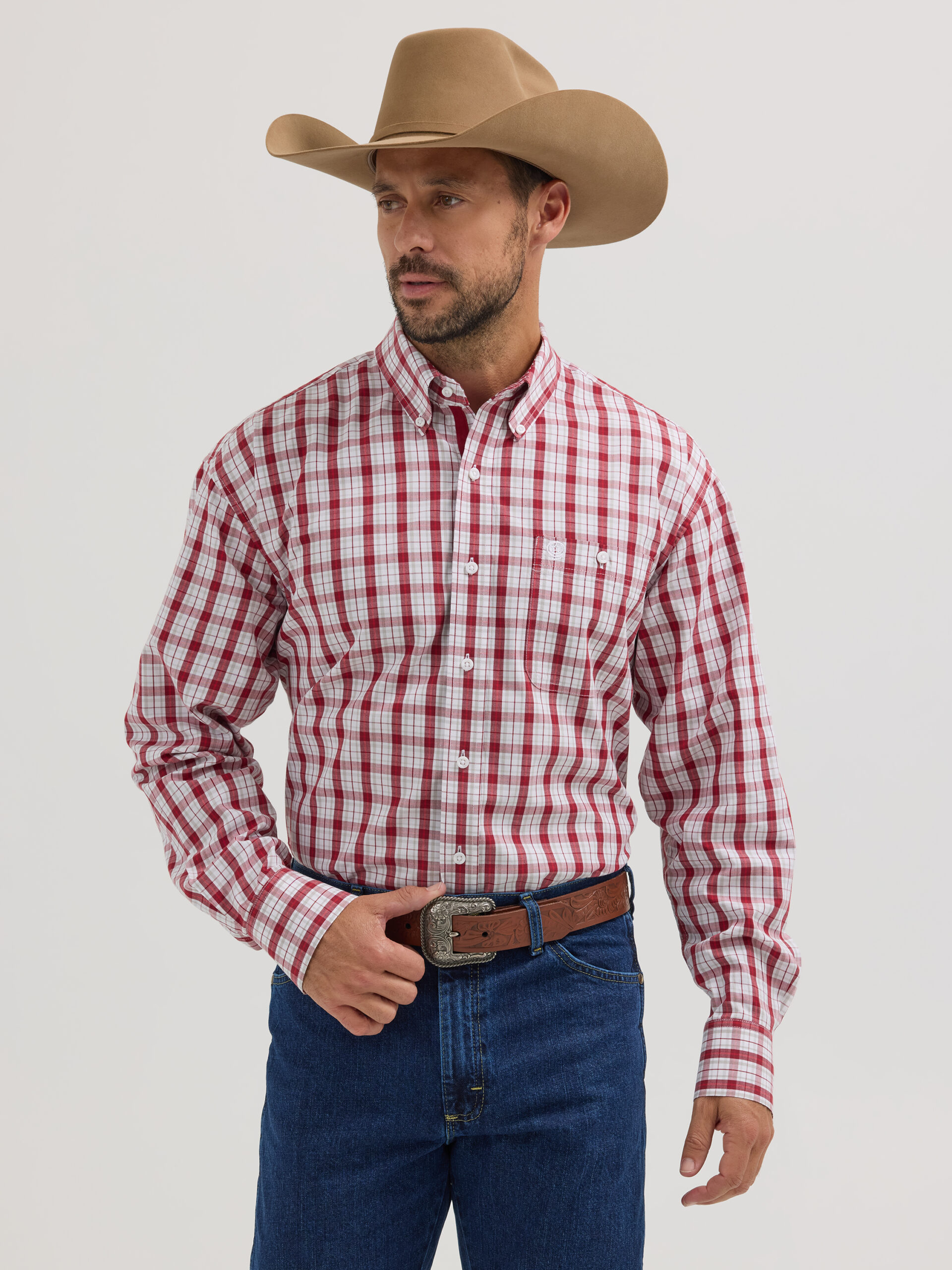 Wrangler® George Strait Collection One Pocket Long Sleeve Shirt 112356607