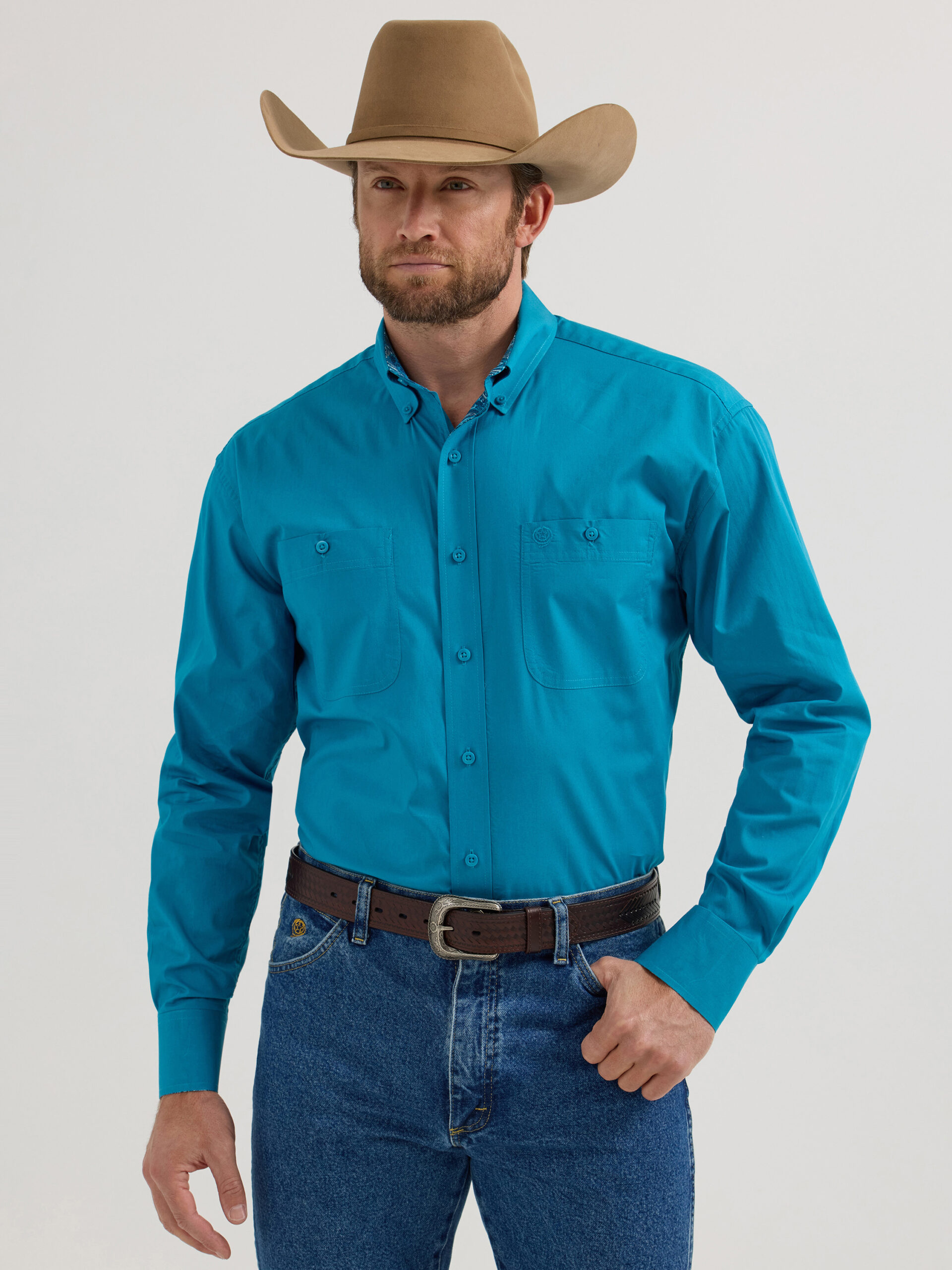 Wrangler® George Strait Collection Two Pocket Long Sleeve Shirt 112356631