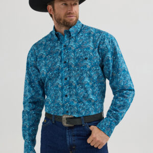 Wrangler® George Strait Collection One Pocket Long Sleeve Shirt 112356632