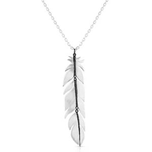 Midnight Magic Feather Necklace NC1948BK