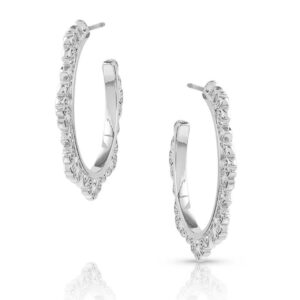 Floral Edge Hoop Earrings ER5713