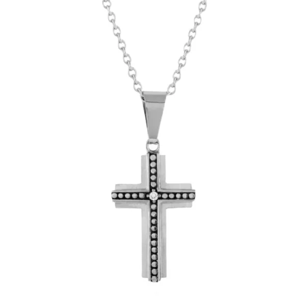 Ingrained in Faith Cross Necklace