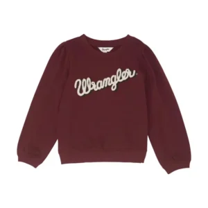 Wrangler Youth Girl's Script Print Crew Sweatshirt