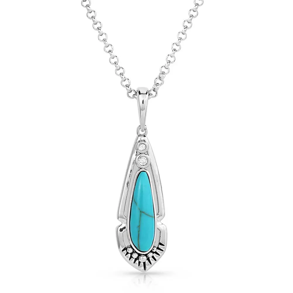 Radiant Stream Turquoise Necklace NC5635