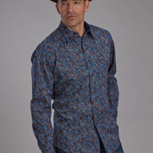 Men's Long Sleeve Western Shirt- 03-001-0064-0632